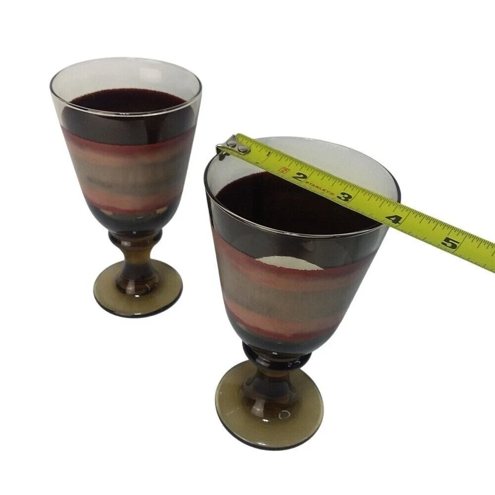 Set of 2 Libbey Sango Nova Brown 7